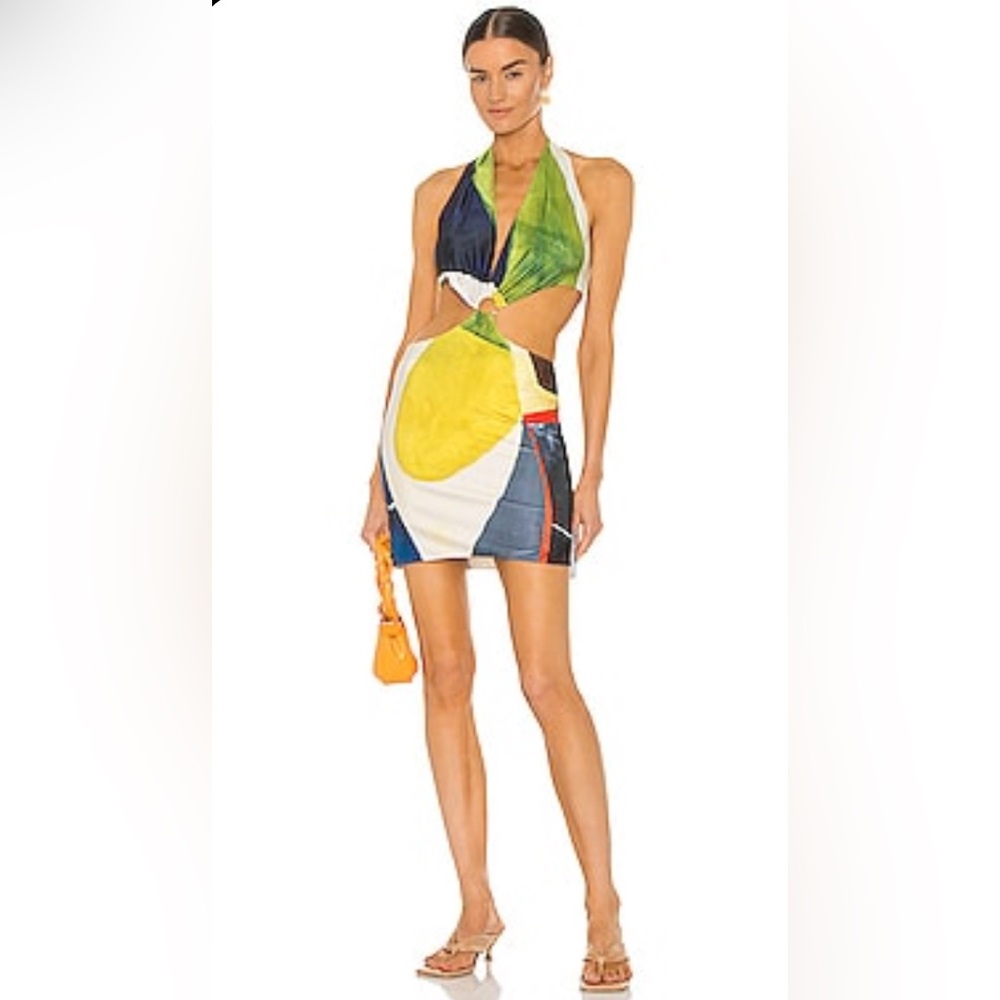 Farai London Multicolor Backless Dress